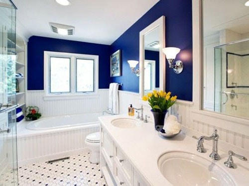 couleur traditionnelle salle de bain 