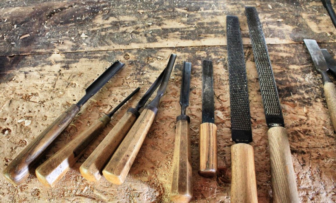 Rabot plat en bois à bords arrondis à la main pour le travail du bois bricolage outil de bricolage 