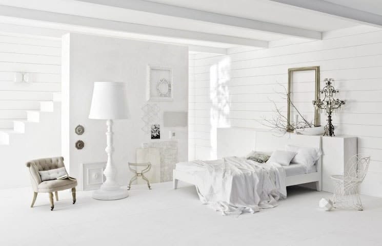 Chambre cocooning blanche 