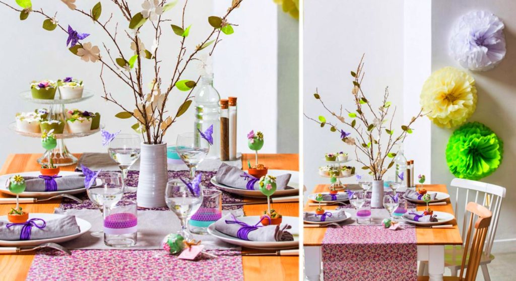 16 Porte-Couverts Pâques Feutre Lapin - Décoration Table Printanière