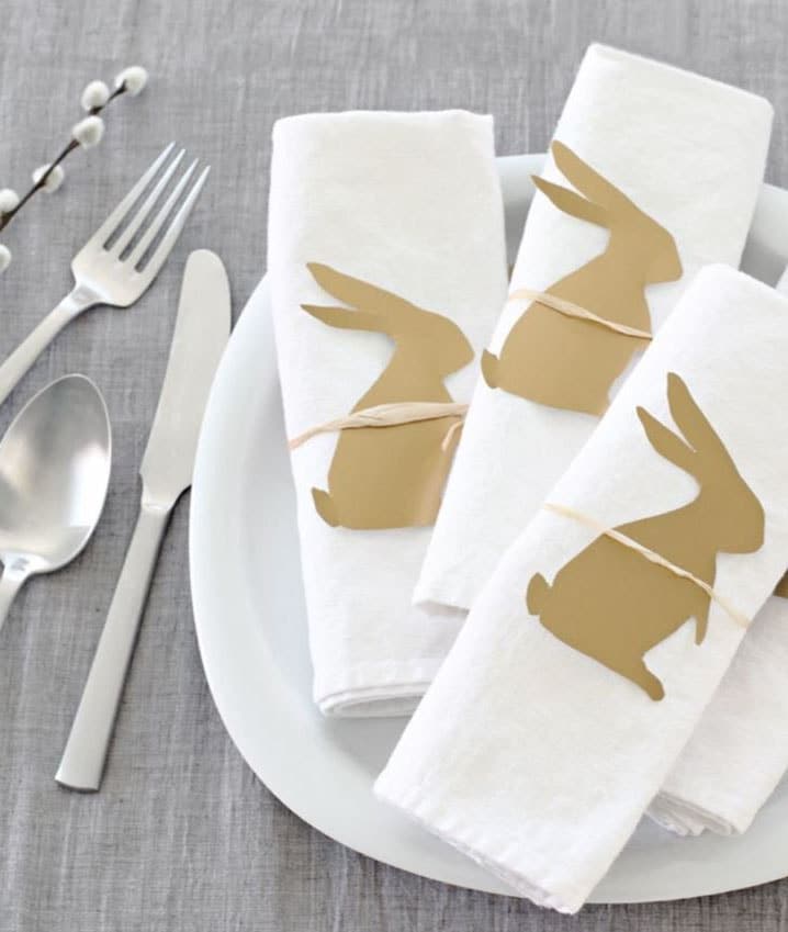 decoraton de table duo lapns porcelane | Đêu khắc