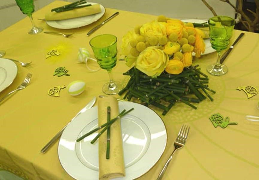 Table jaune 