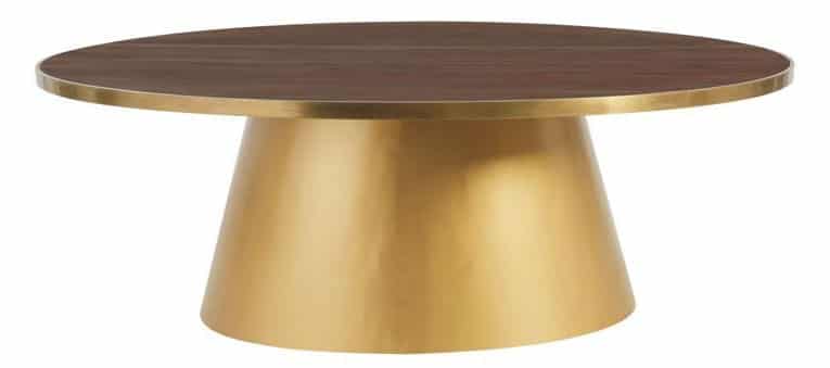 Table métal doré