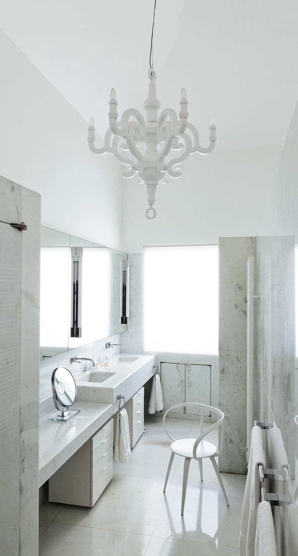 Salle de bain marbre