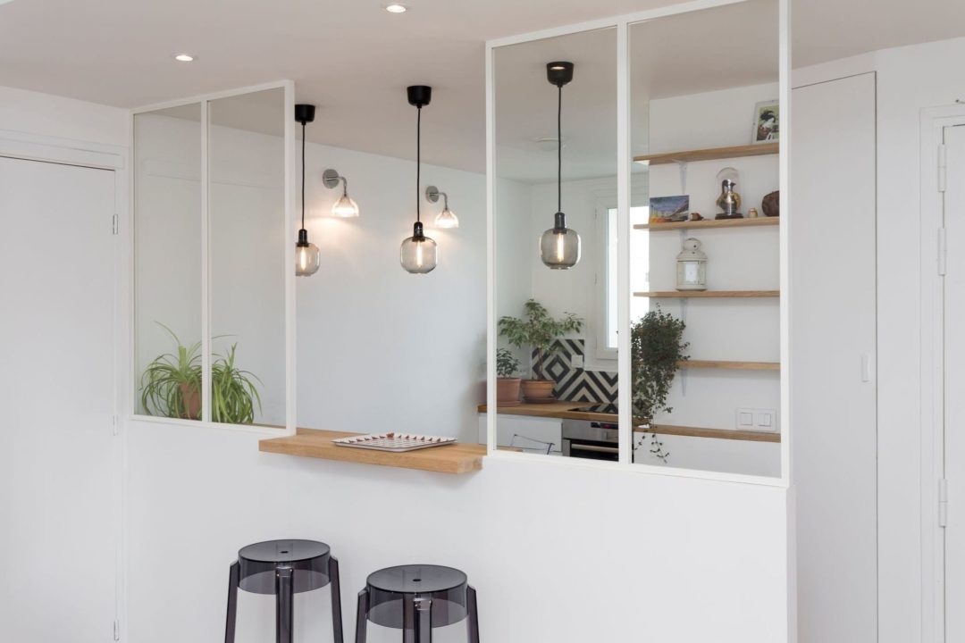 Comment Faire Un Passe Plat Dans Une Cloison En Video Verrière cuisine : notre sélection des plus belles verrières d'interieurs