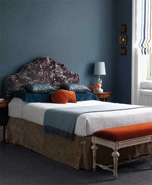 Chambre Bleue Et Orange © Freshidees