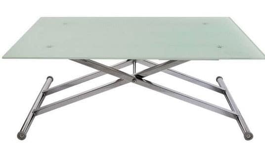 Table Relevable Verre 