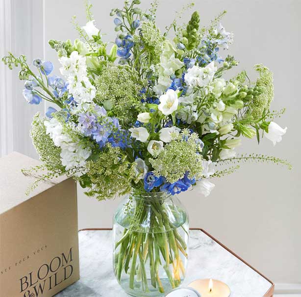Bouquet Bleu Et Blanc 