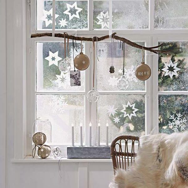 Deco fenêtre noël 50 supers idées pour décorer vos fenêtres