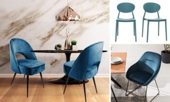 Chaises Bleu Canard