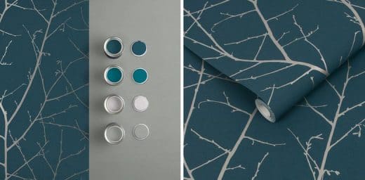 Papier peint bleu canard en décoration : les meilleurs modèles