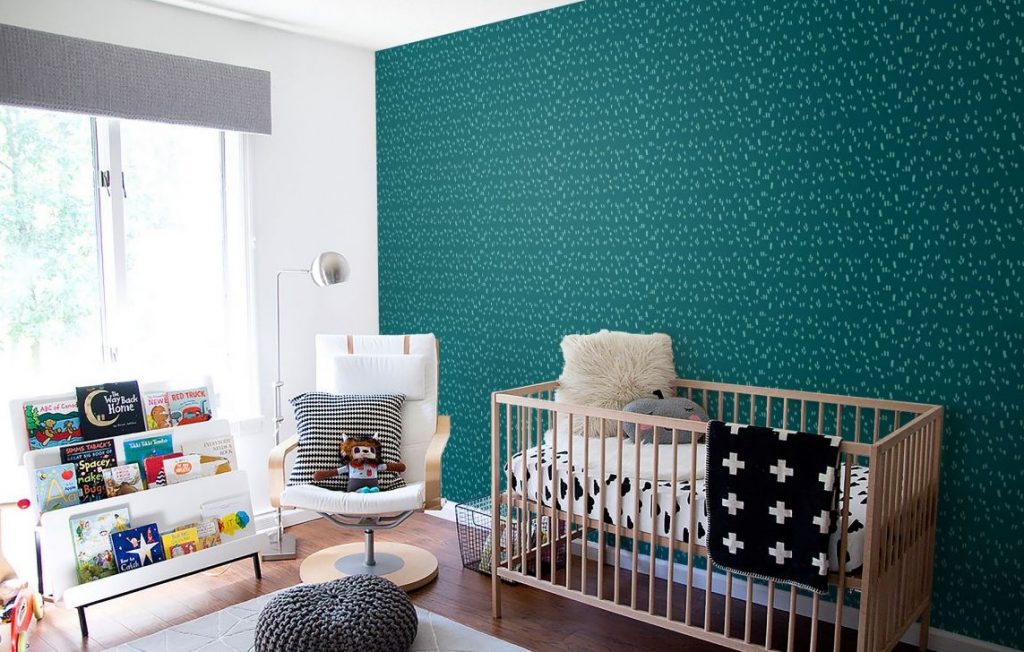 Papier peint bleu canard en décoration : les meilleurs modèles