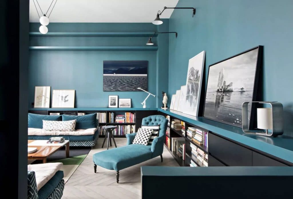 Peinture bleu canard : images, idées, inspirations pour peindre vos murs