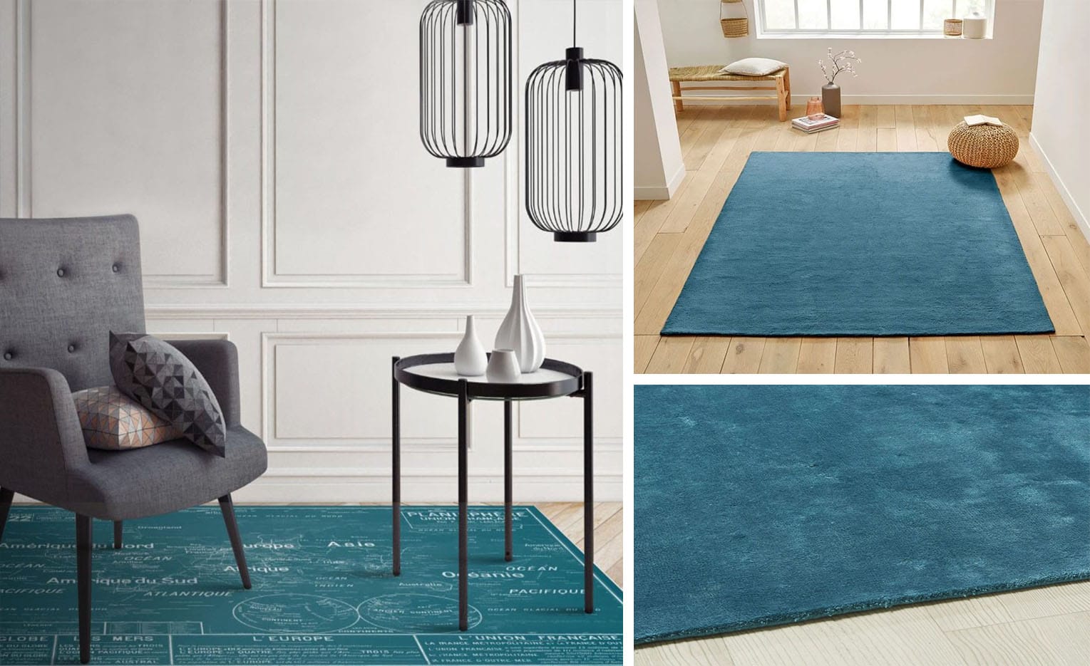 Tapis Bleu Canard