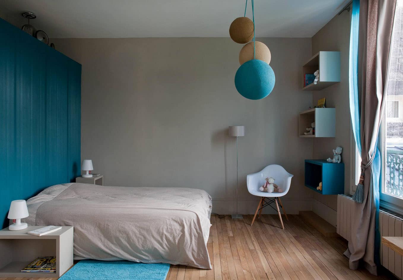 Chambre Turquoise Et Taupe
