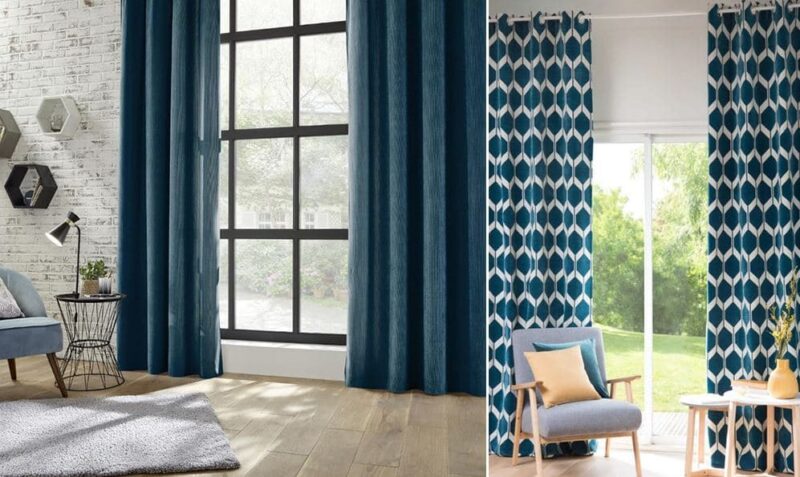 Rideau bleu canard : les meilleurs modèles pour votre déco intérieure
