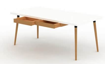 Bureau Blanc Et Bois 