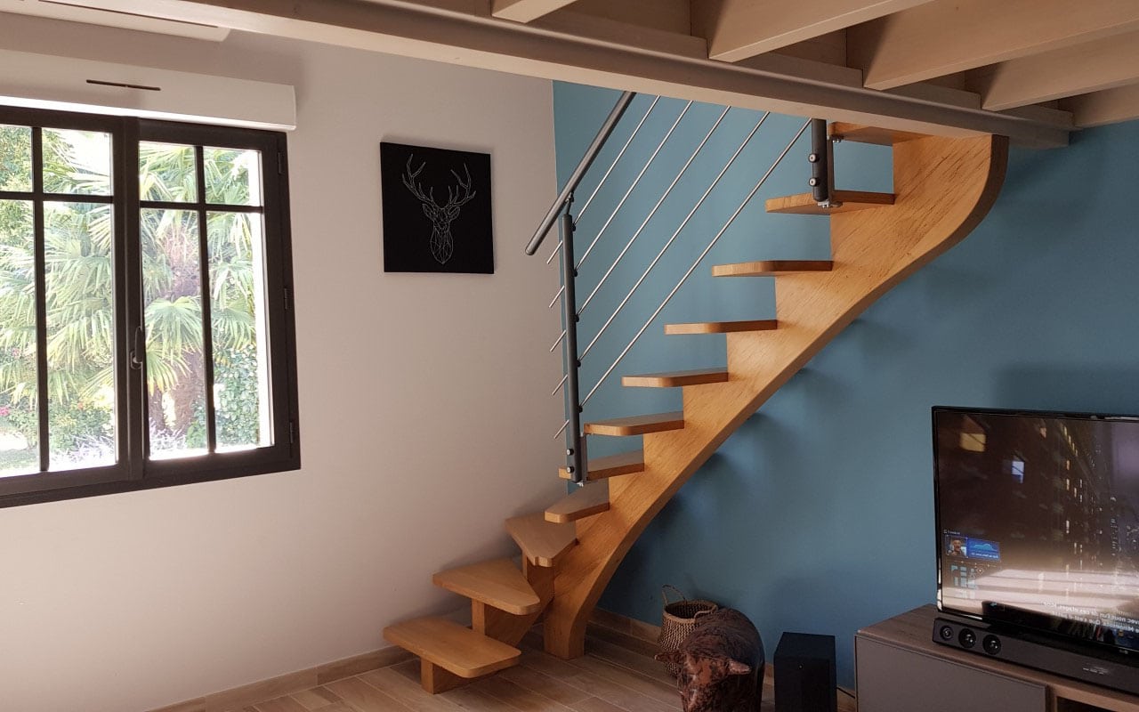 Escalier Sous Mezzanine Bois 