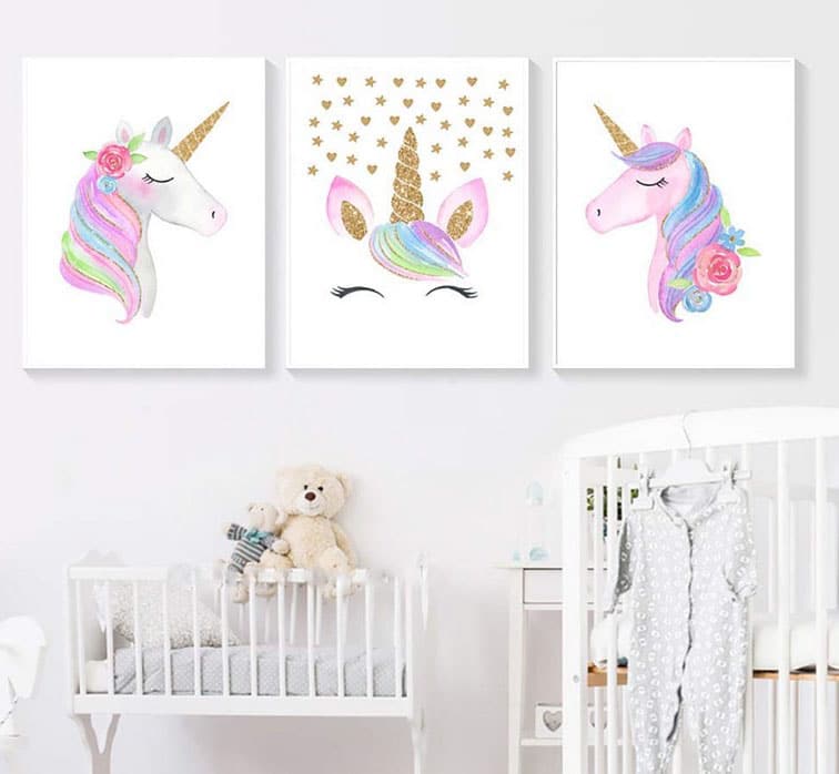 Décorer une chambre licorne pour une petite fille