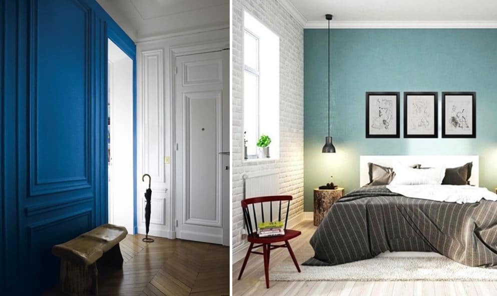 Quel mur peindre en couleur dans une pièce ?