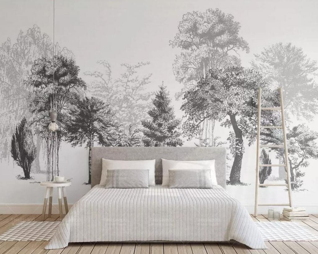 Papier Peint Arbre Stylise