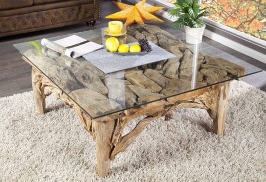 Table basse en bois flotté : Les meilleurs modèles pour votre déco