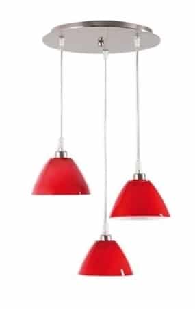 Plafonnier 3 ampoules bois et métal noir - Décoration