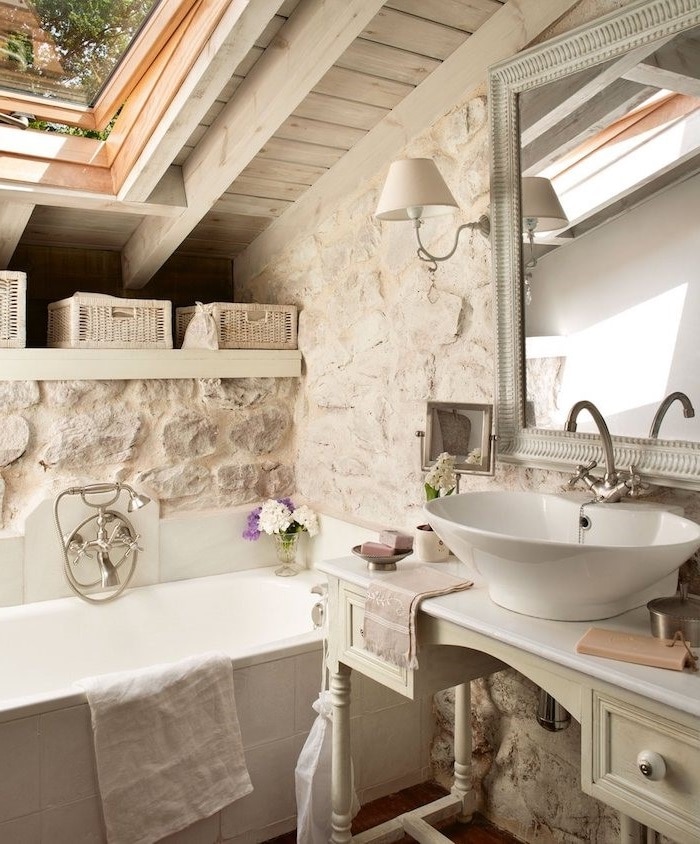 Salle De Bain Campagnarde Et Shabby Chic 