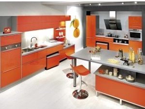 Cuisine Orange Dynamique Et Jeune 