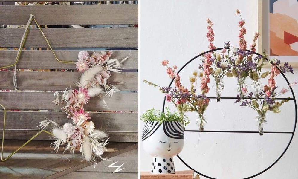 Fleurs séchées : 19 inspirations pour les intégrer dans votre déco