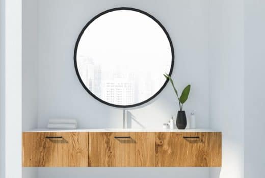 À épingler : À quelle hauteur fixer un miroir dans sa salle de bain ?