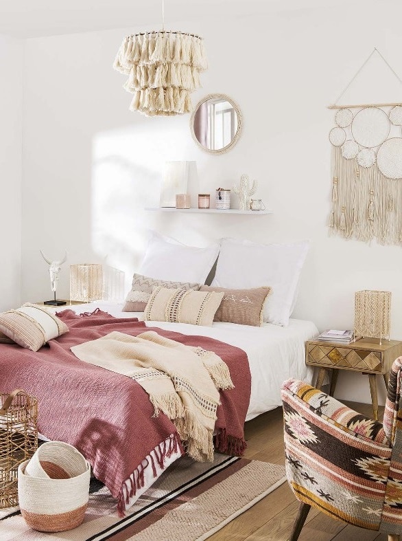 Chambre Boheme Aux Accents Scandinaves 