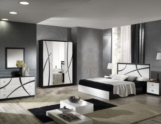 Chambre En Blanc Et Noir 