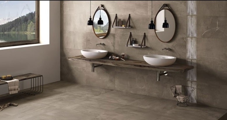 Salle Bain Marron 