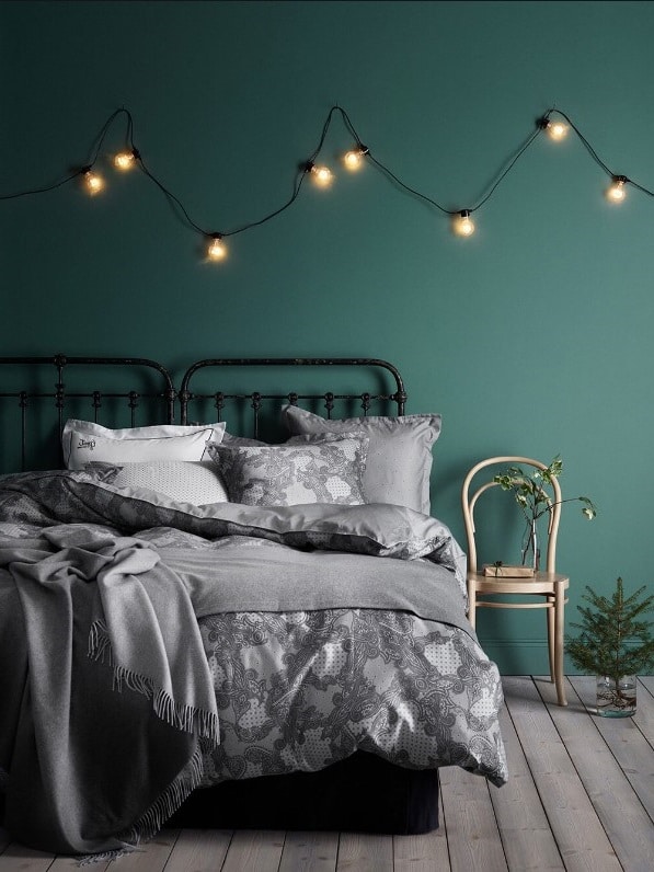 Chambre Grise Et Vert Sapin 