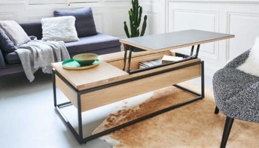 Table basse relevable : sélection de 12 modèles pour votre salon