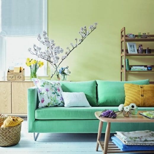 12 idées pour associer le vert et le jaune en décoration