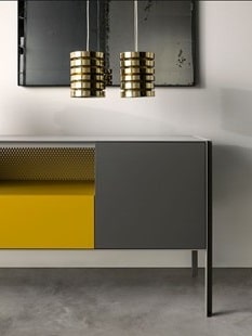 Buffet Jaune Et Gris 