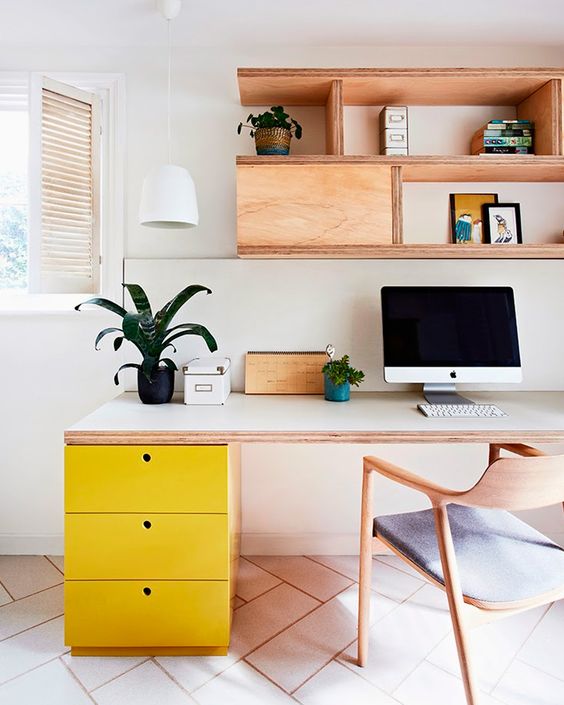 un bureau design et freng shui