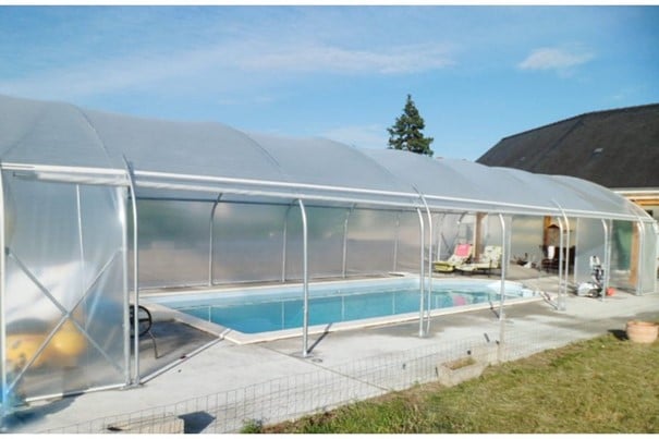 Abri De Piscine En Pvc 