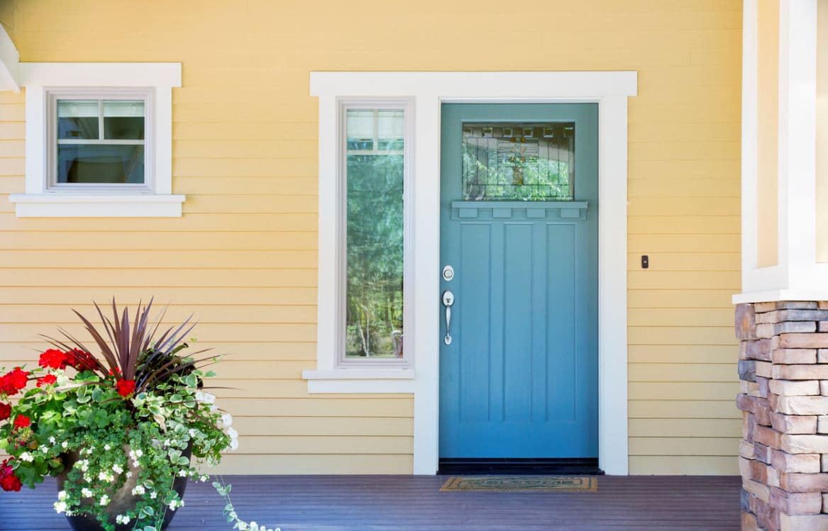 Couleur Porte Entrée Bleue