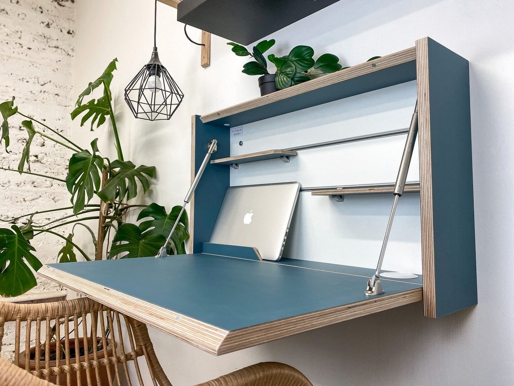 Bureau Mural Rabattable : 15 modèles de bureau pliable astucieux