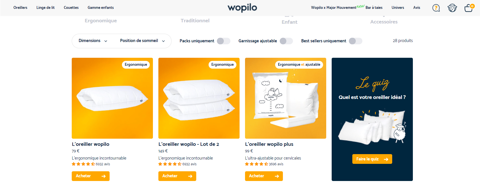 Présentation De Wopilo, Une Marque D’oreillers De Qualité