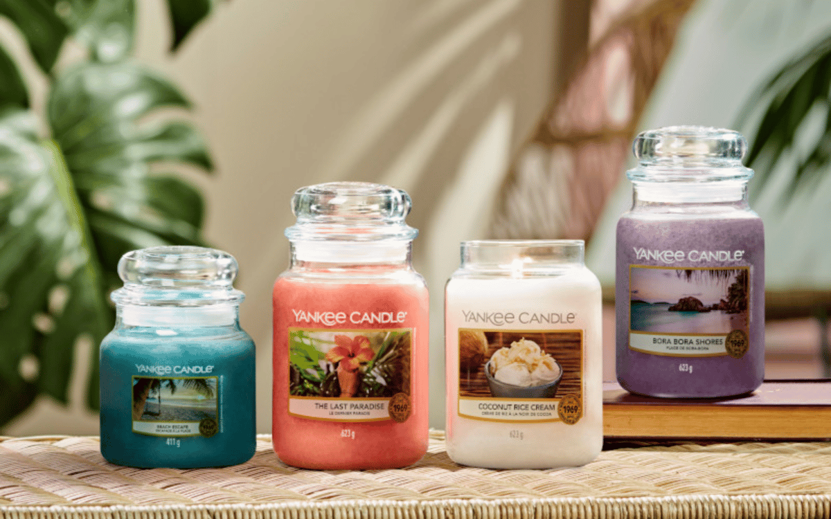 Les différents produits Yankee Candle