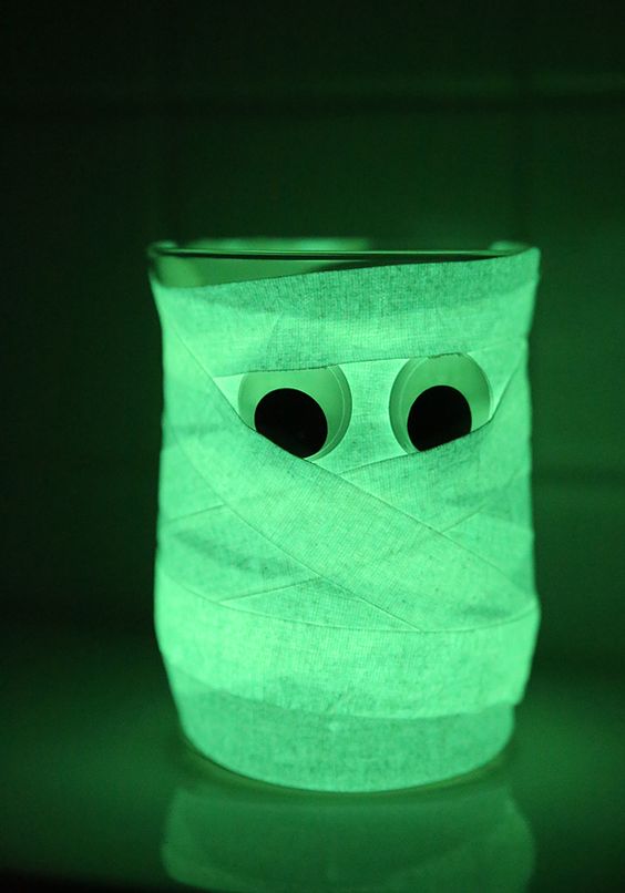 diy verre momie halloween