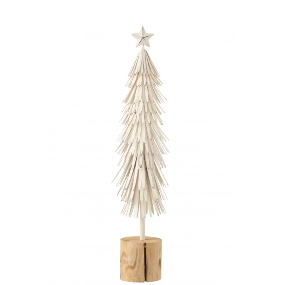 Un sapin de Noël en bois et métal