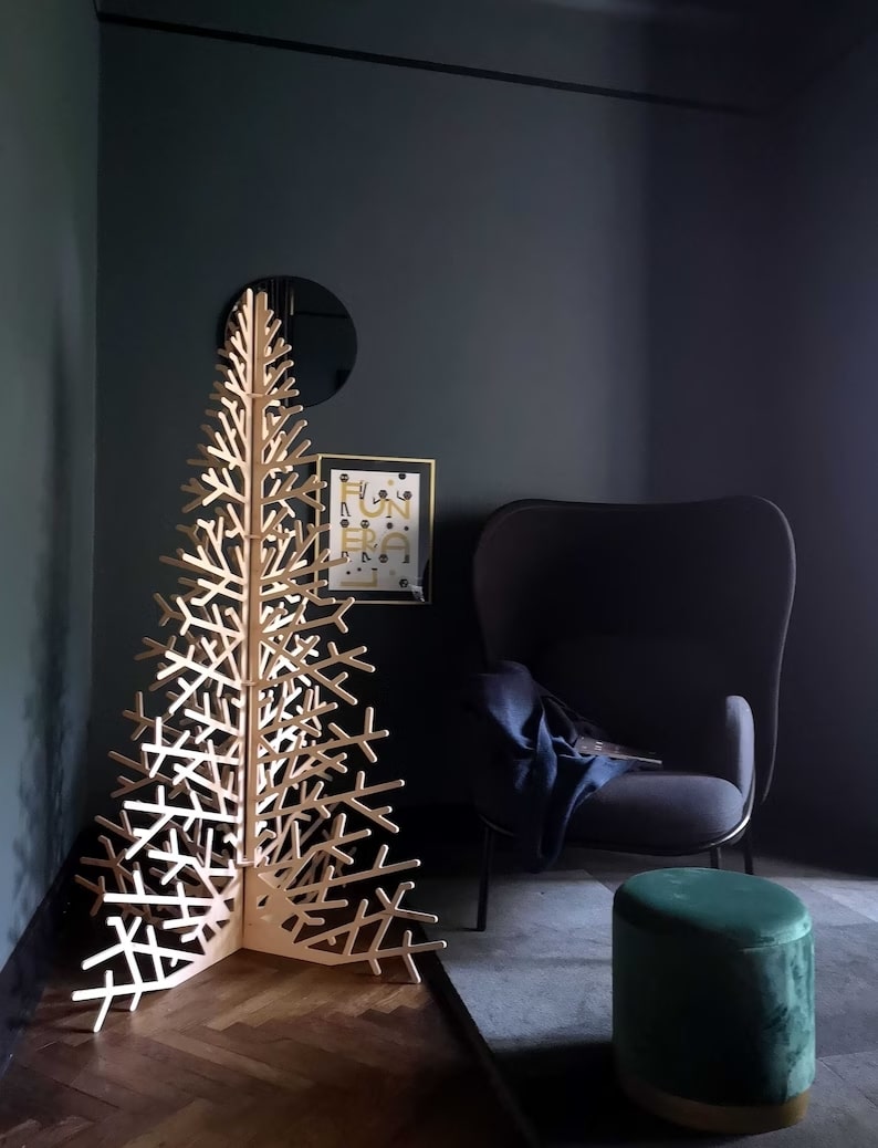 Un arbre de Noël écologique et design en bois