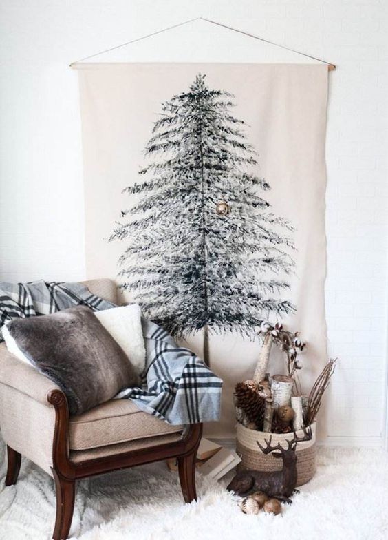 Un arbre de Noël sous forme de poster
