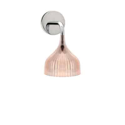 applique murale rose poudre