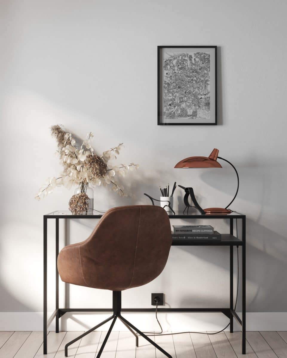 Un coin bureau minimaliste et tendance 